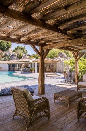 Antique Oak Truss Wood