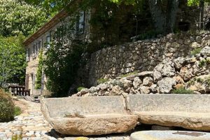 stone bench